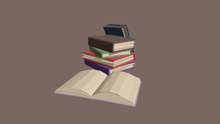 Books 3D Model