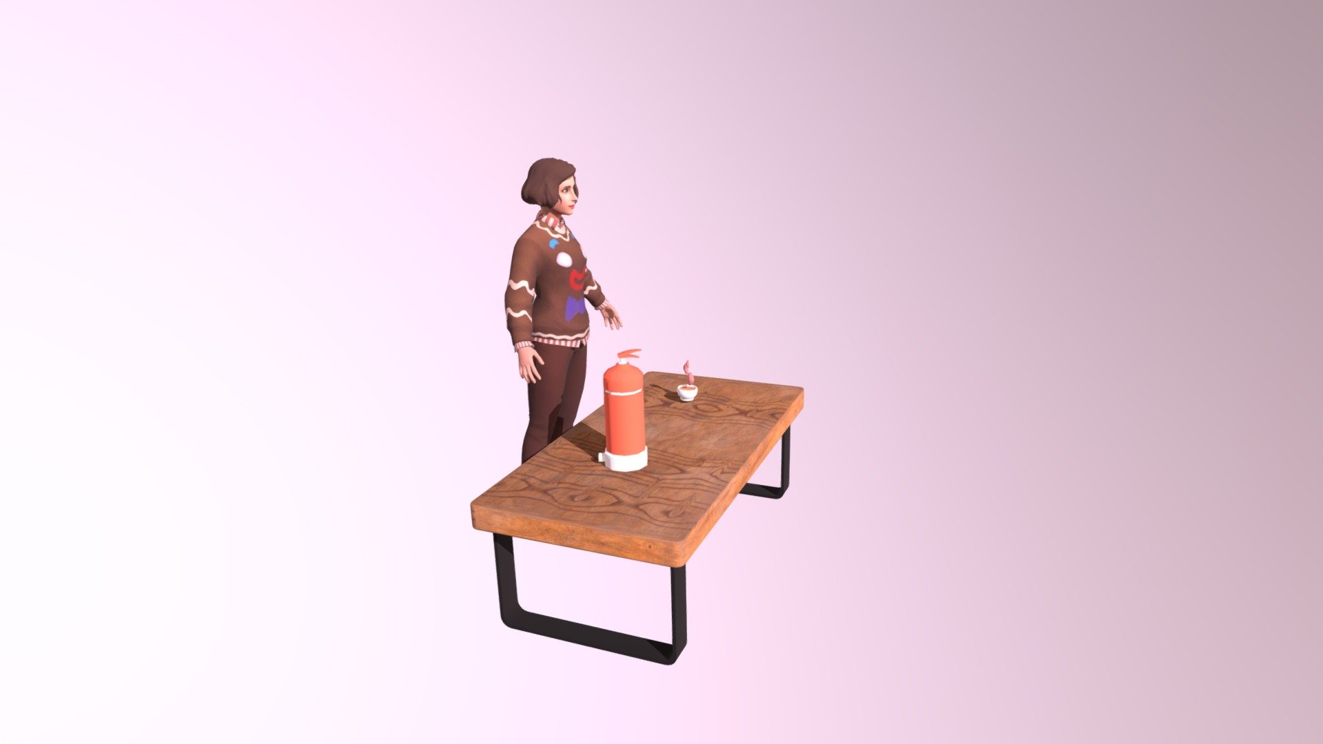 This is fine in pink - 3D model by kkasianenko [8f24c44] - Sketchfab