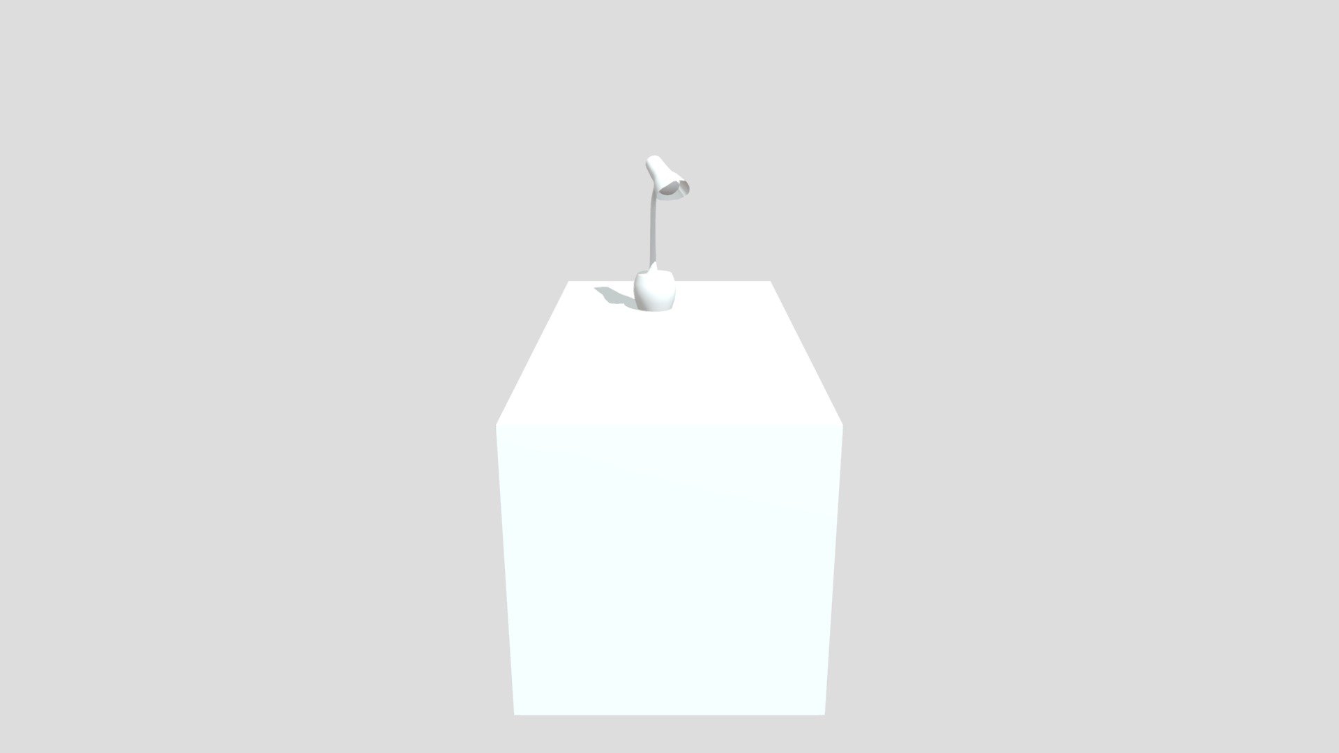Desk and Lamp