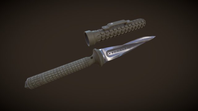MicroTech Jagdkommando knife 3D Model