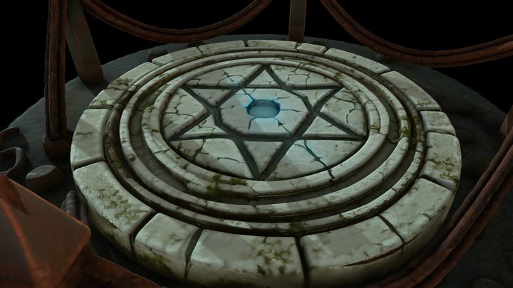 Occult Ritual Circle – Stylized Prop
