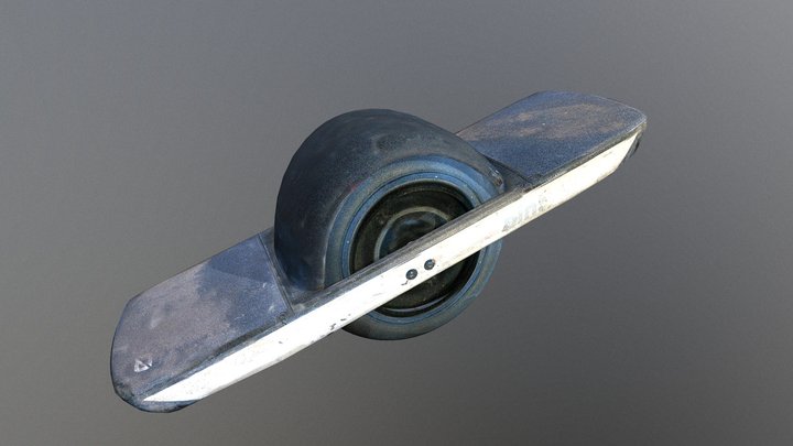 Electric skateboard OneWheel 3D Model