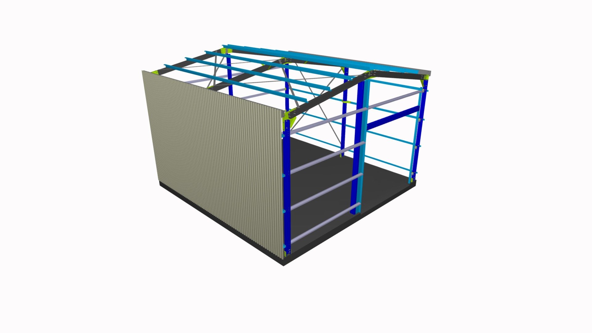 Wall sheeting side1 3D model by mchughsteel [8f2f4db] Sketchfab