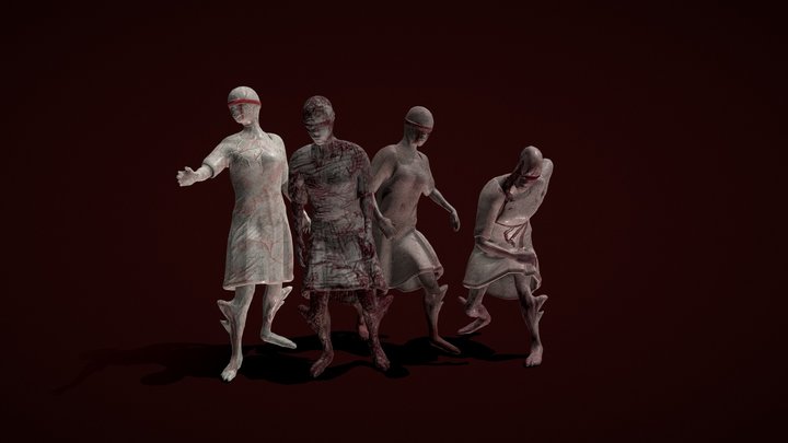 Terror Statues 3D Model