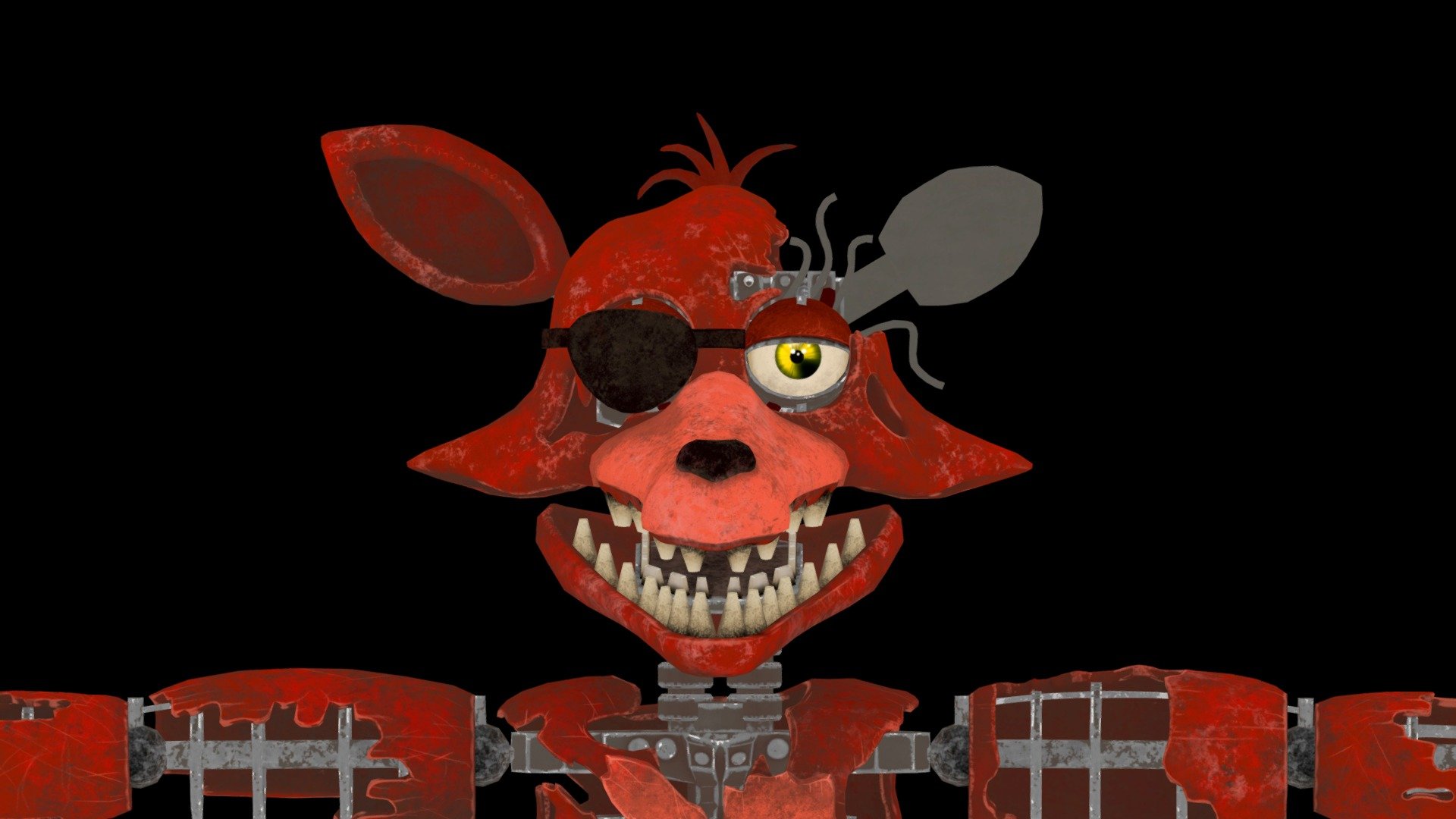 FNAF Help Wanted  Withered Foxy - Download Free 3D model by Xoffly  (@Xoffly) [633849d]