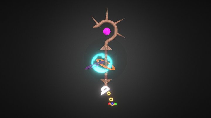 Staff Of The Elements 3D Model