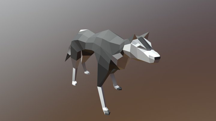 Gray Wolf Idle (Animated) 3D Model