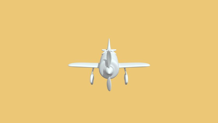 Cartoon_Plane 3D Model