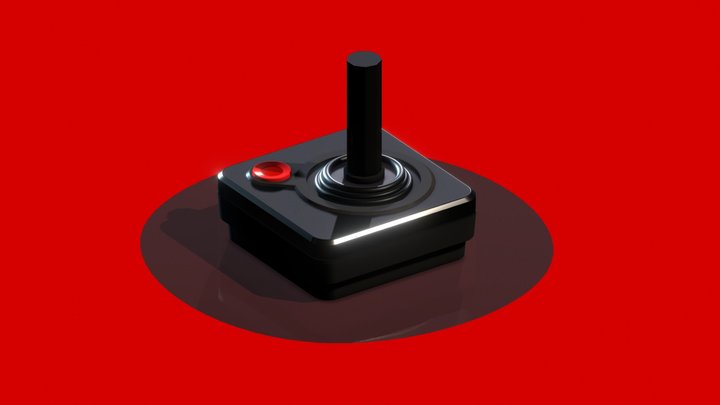 Joystick Atari 2600 3D Model