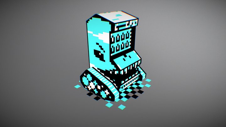 Mobile Monster Vending Machine 3D Model