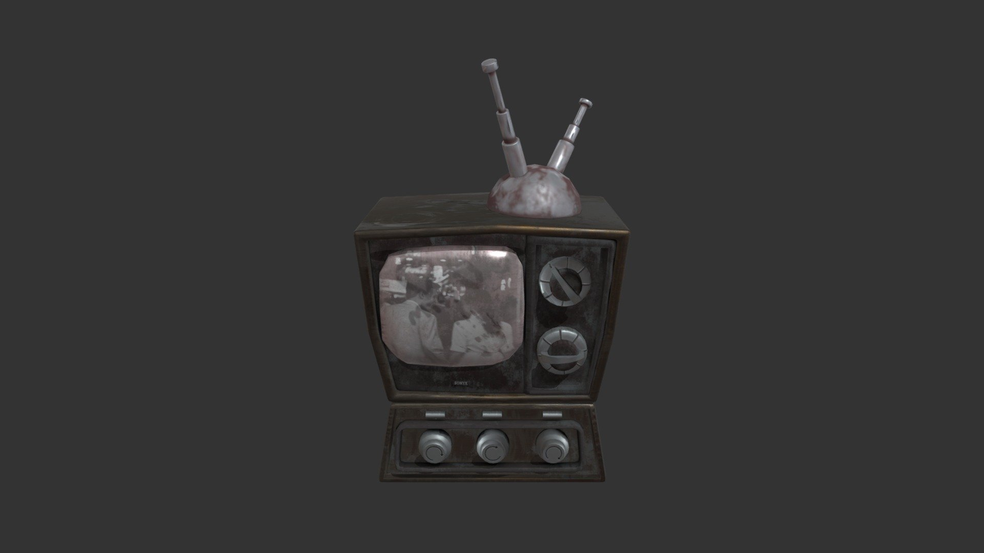 ArtStation - Retro 80s TV Prop