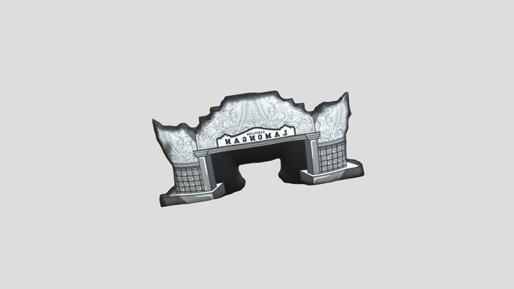 Gapura Paduraksa Lamongan 3D Model