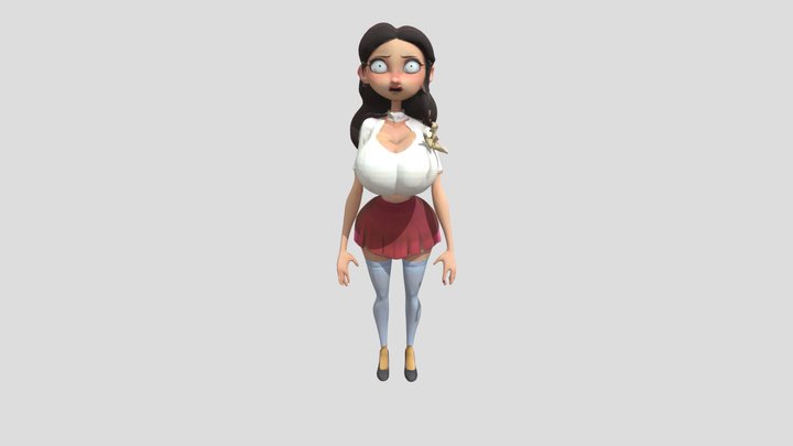 Rick and Morty charater Busty 3D Model