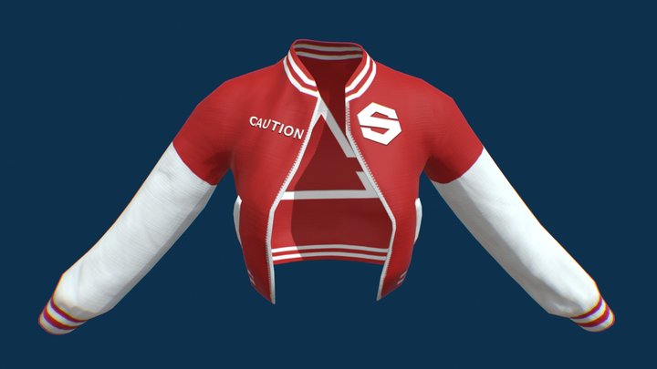 Free Lowpoly Jacket 3D Model