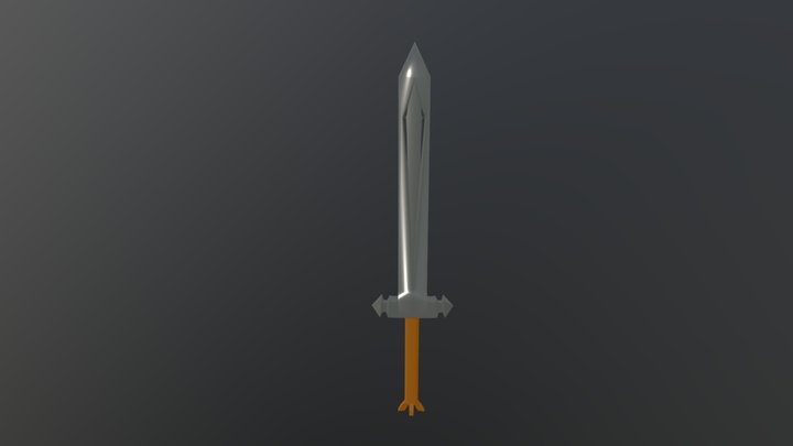 Espada Com Detalhes 3D Model