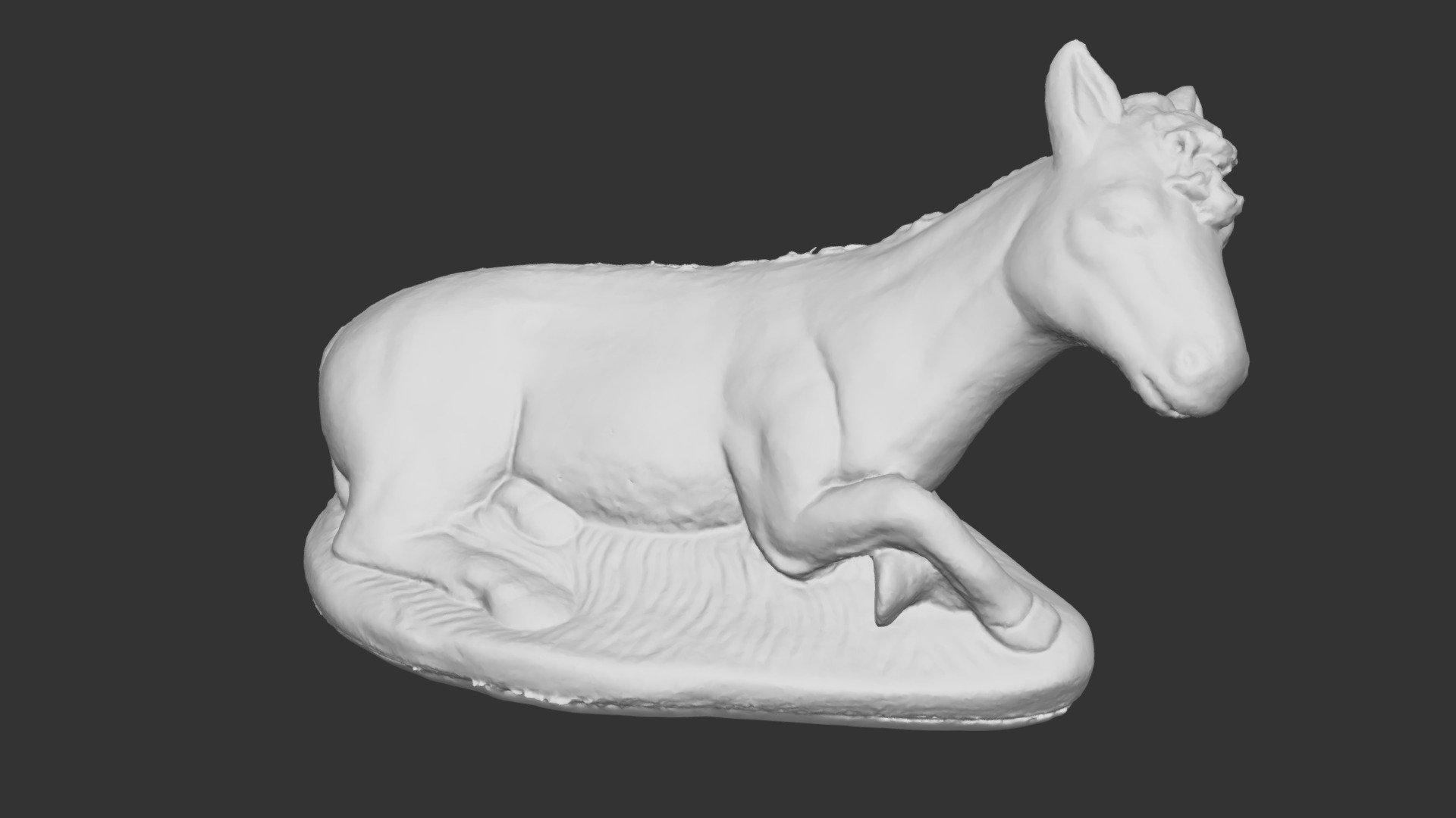Escaneado 3D Figuras del belén - Animales Burro