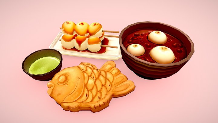 Chill-tober #2 - Wagashi 3D Model