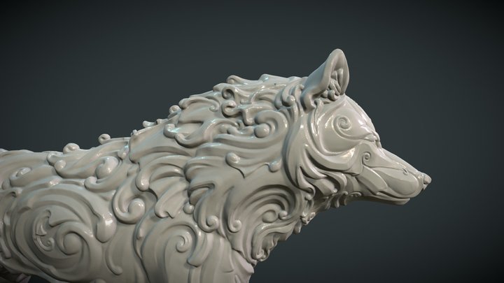 Wonderful Wolf 3D Model