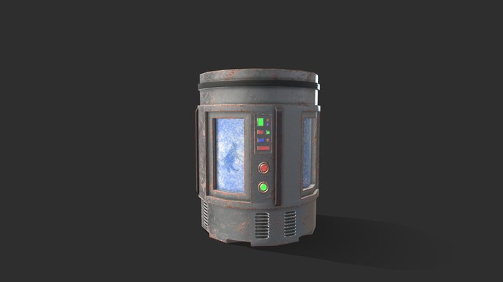 Pet Cryo Pod 3D Model