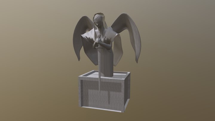 Goddess Statue 3D Model