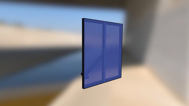 Panel solar compatible SATI 3D Model