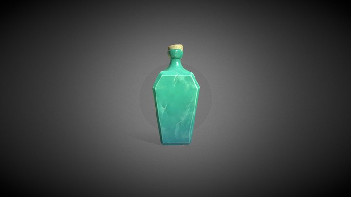 Stylized Bottle 3D Model