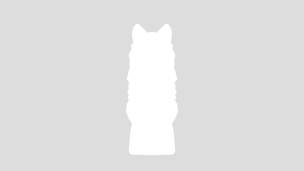 Furred Cat Bronze Statue