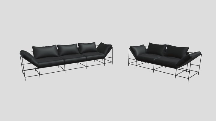 Ordinary Sofa 3D Model