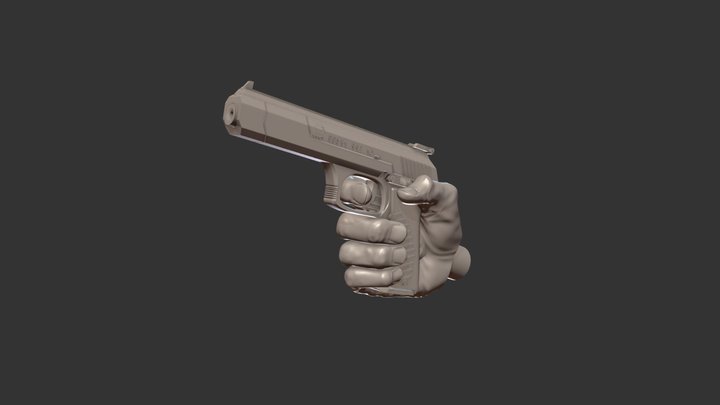 Gun Hand 3D Model