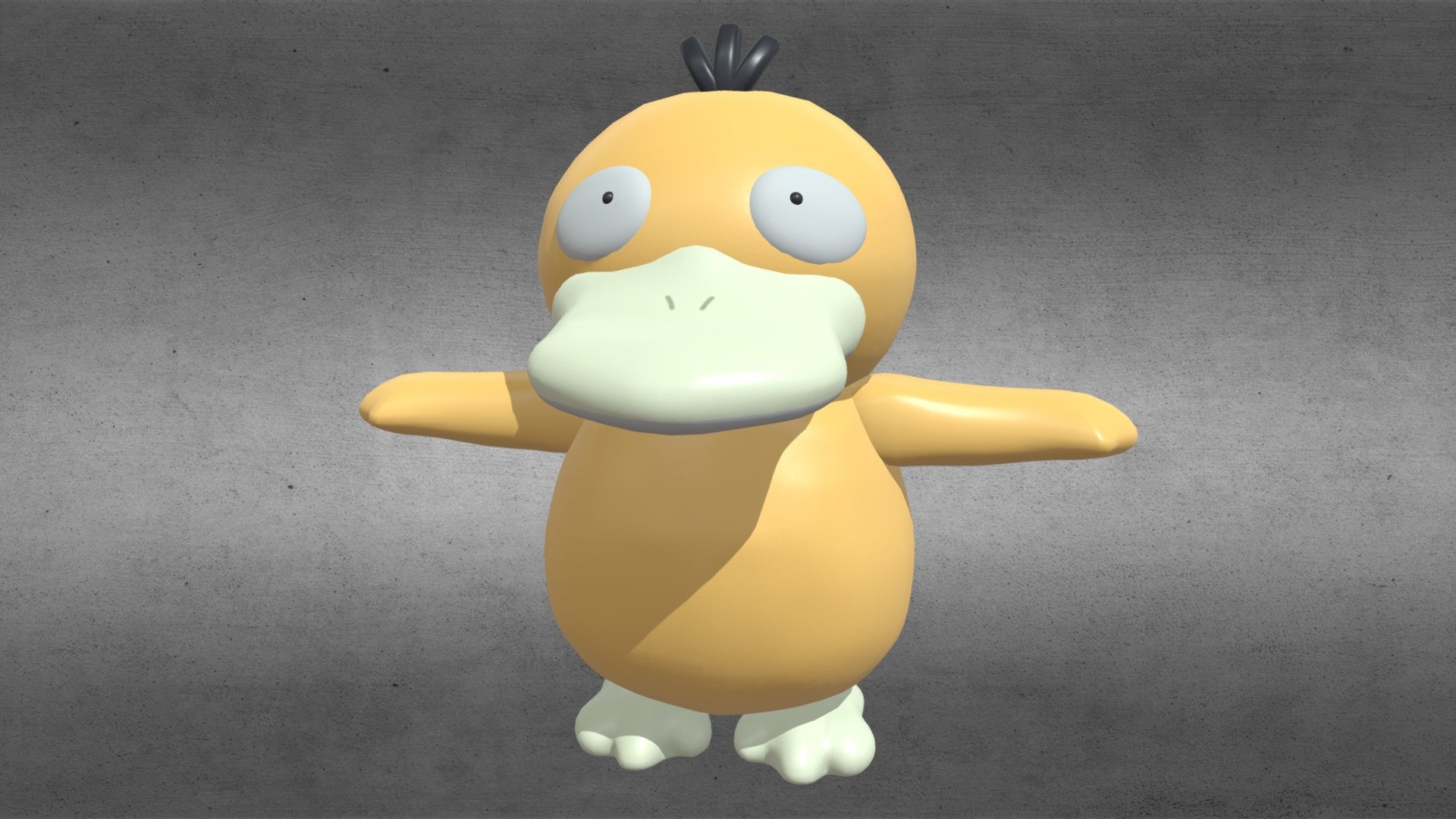 Psyduck. - 3D model by qlwcxr [8f40019] - Sketchfab