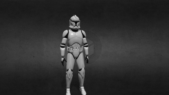 Clone Trooper Phase I 3D Model