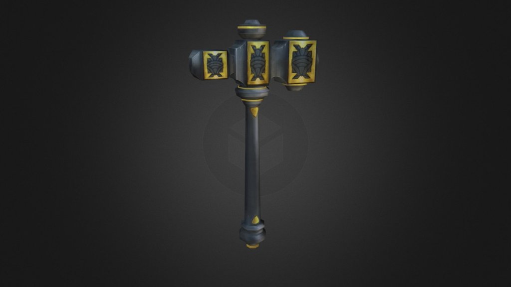 Low poly hammer