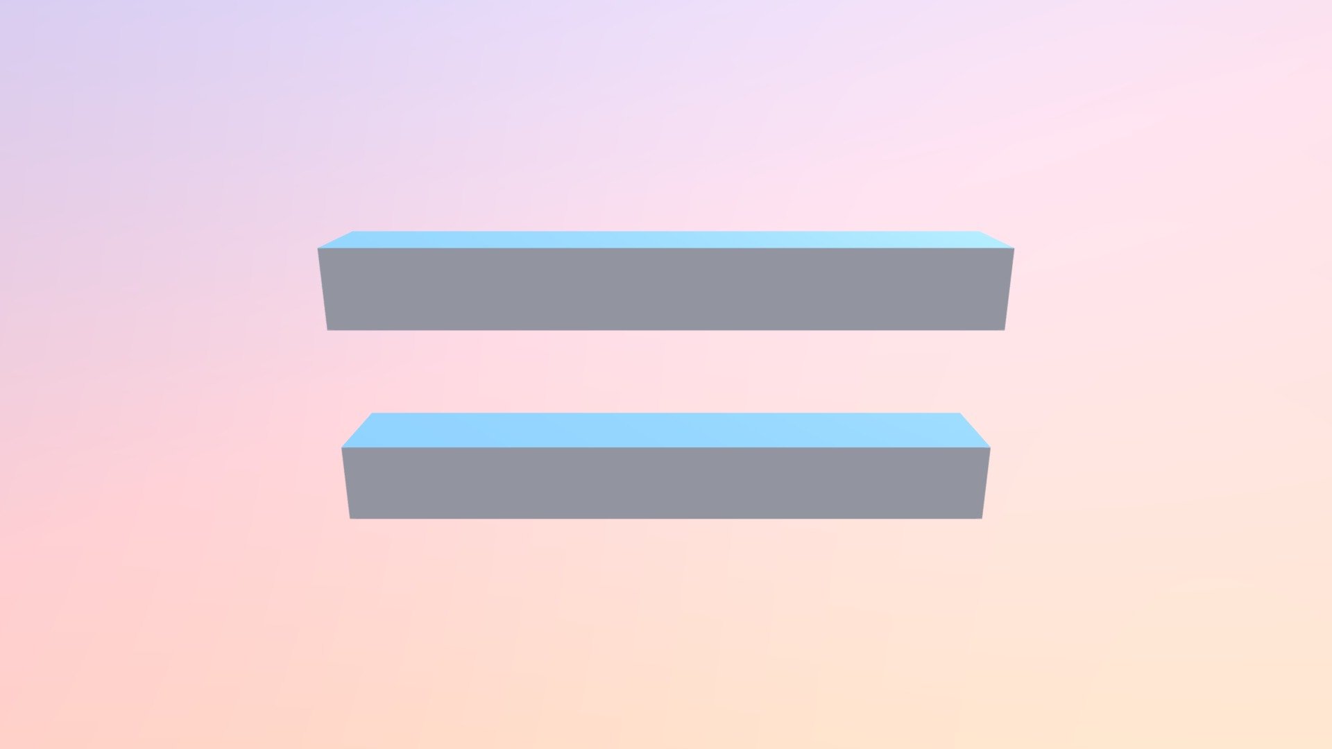 Blue Equal Sign