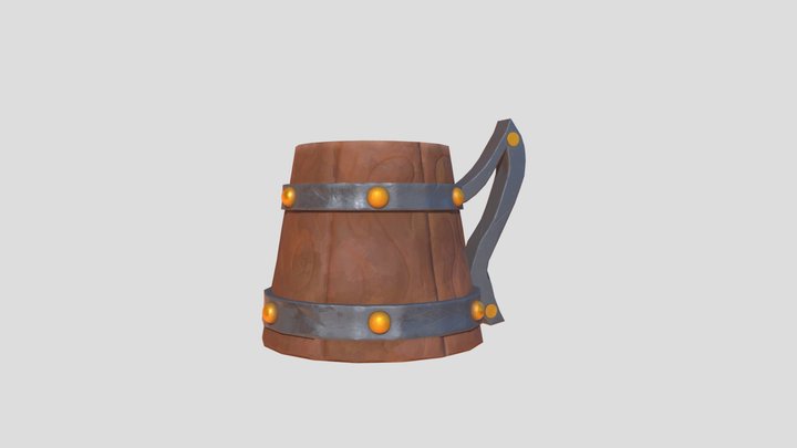 Stylized Mug 3D Model