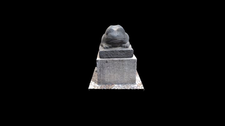 Modelo 3d de escultura de Rana 3D Model