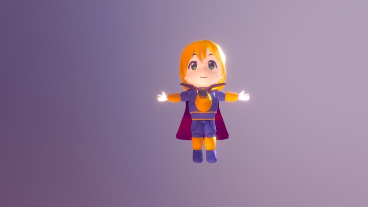 Dnd-Chibby-Aasimar 3D Model