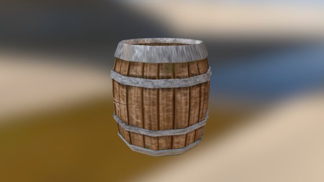 Winterfell Barrel 3D Model
