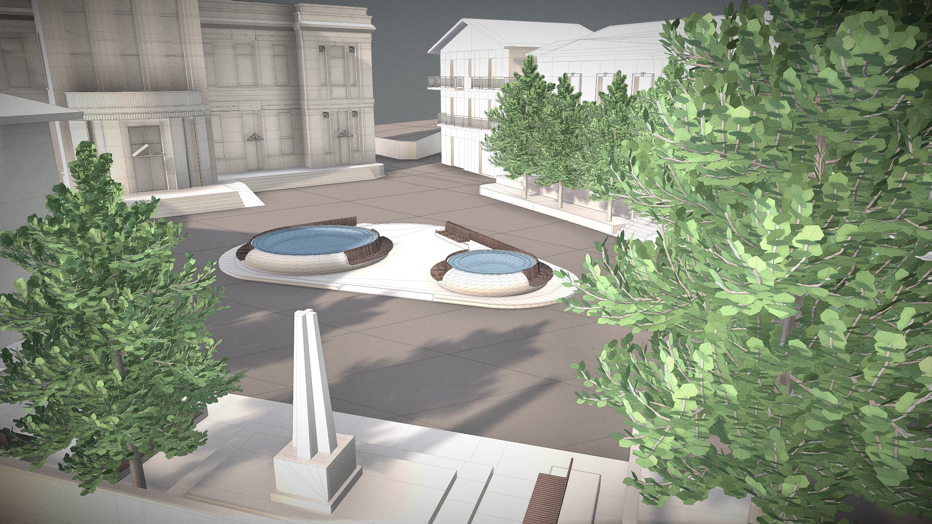 PIAZZA 1 - 3D model by Alessandro Gabini (@AlessandroGabini) [8f46d66 ...