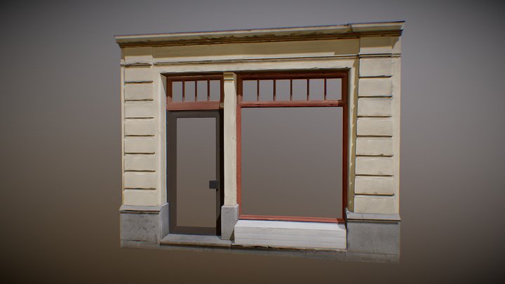 Modular Door Window 03 3D Model