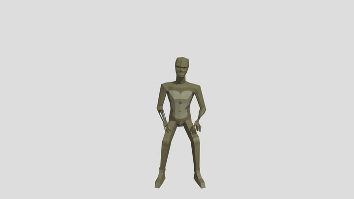 Tech Zombie Standing Fist Pump 3D Model