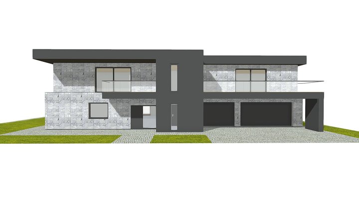 Żubrów Dom K4 3D Model