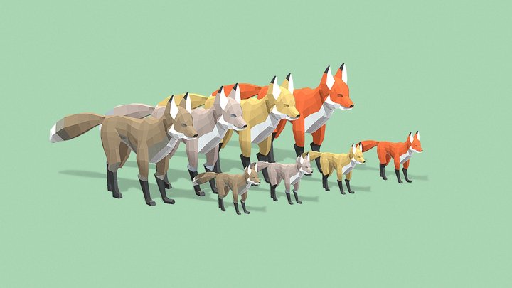 fox лисы – Free 3D Model STL