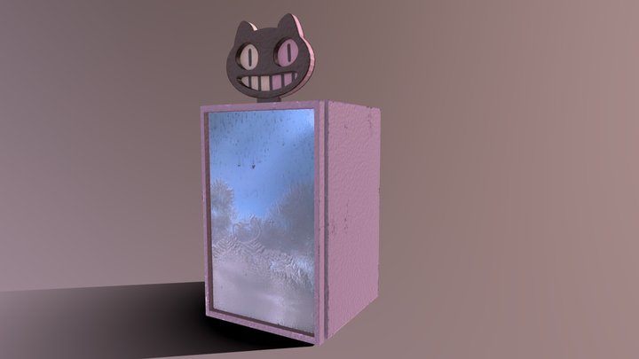Cookie Cat Fridge 3D Model