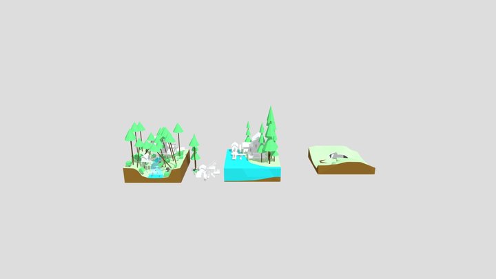 1IGP31N Irimia Albert Diorama Blockouts 3D Model