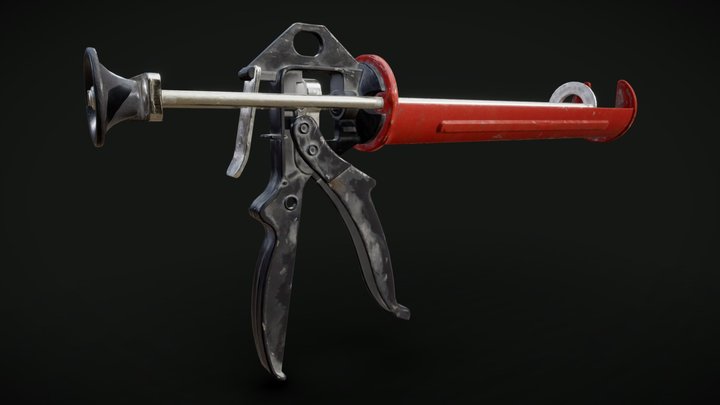 Silicone Gun 3D Model