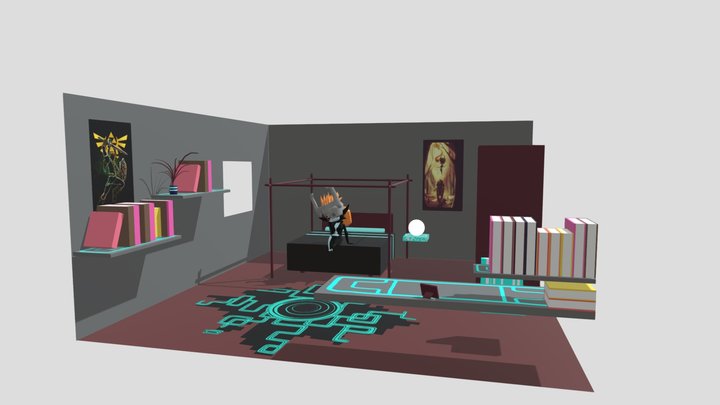 chambre midona 3D Model