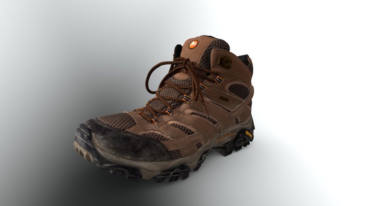 Trekking Shoes 3D Model