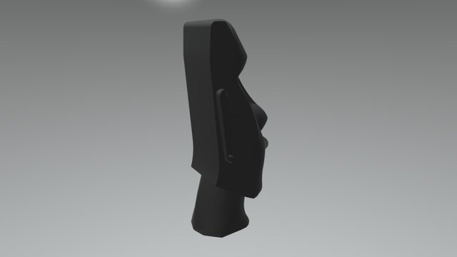 Moai Statue 3D Model