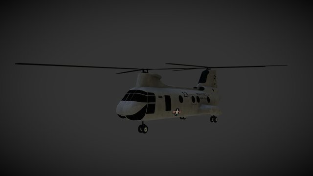 CH-46 Sea Knight 3D Model
