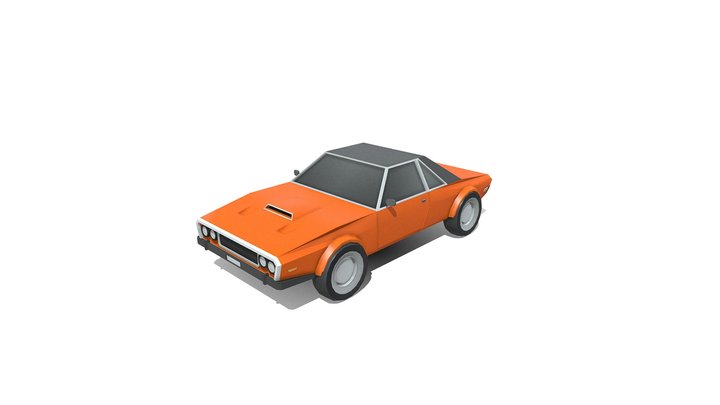 VEHICLE -  Car dodge challenger 1970 LowPoly 3D Model